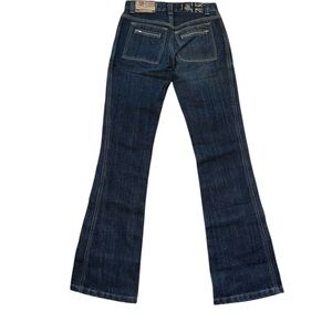 Vintage Dark Blue Flare Jeans